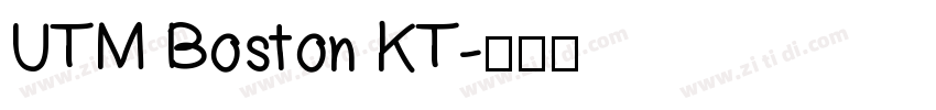 UTM Boston KT字体转换